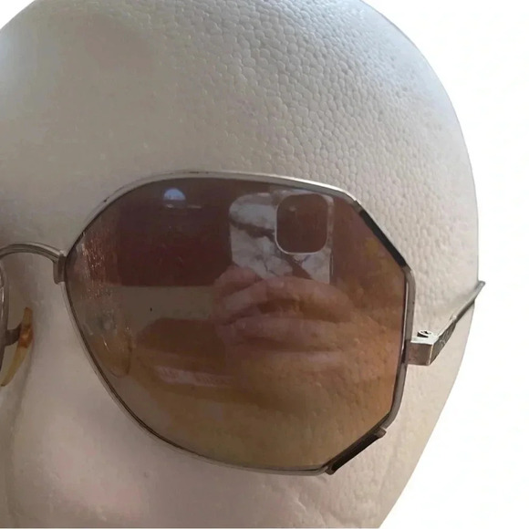 Womens Vintage 80's Pierre Cardin Octagonal Sunglasses Glasses - Picture 8 of 10